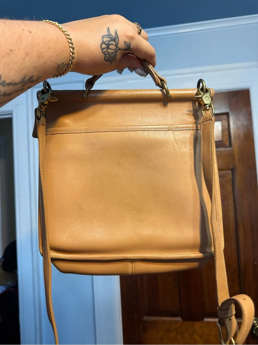 Coach caramel leather